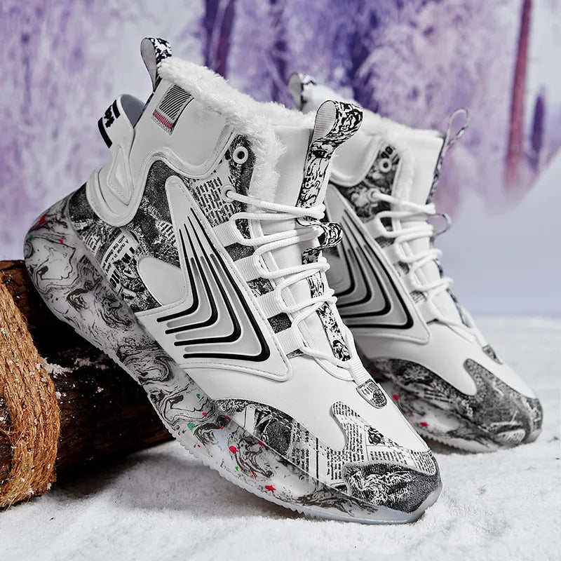 men boots 2024 New Winter Slippers Warm Men Shoes Waterproof Non-Slip Plush Sneakers Male tenis shoes Boots Men Sneakers Winter