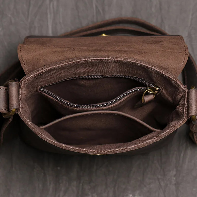 High Quality Messenger Bag For Men Genuine Leather Crossbody Bag Male Easy Travel Shoulder Bag for Tablet Men's Leather Handbag
