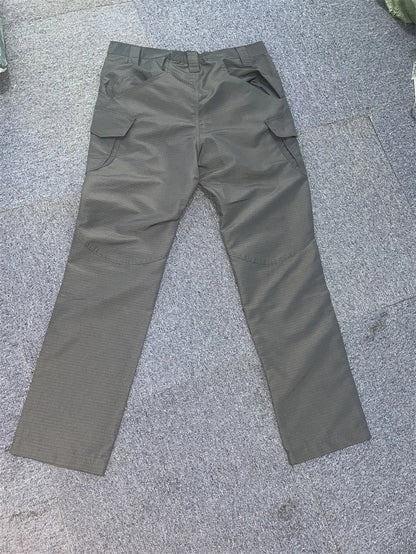 Asian Size Men City Pants Cargo Trousers Multi-pocket Waterproof Wear-resistant Casual Training Overalls Clothing