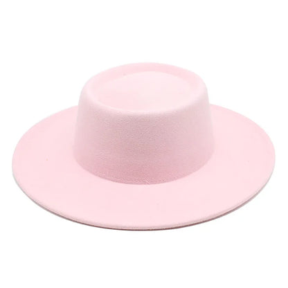Fedora Hats Men Women 8.5CM Wide Brim Wool Felt Jazz Hats 2023 British style Dress Formal Panama Cap