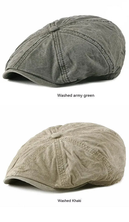 Denim Peaked Cap Men's Women's Beret Hat New Fashion Newsboy Caps Outdoor Streetwear Washed Casual Vintage Boina Hats