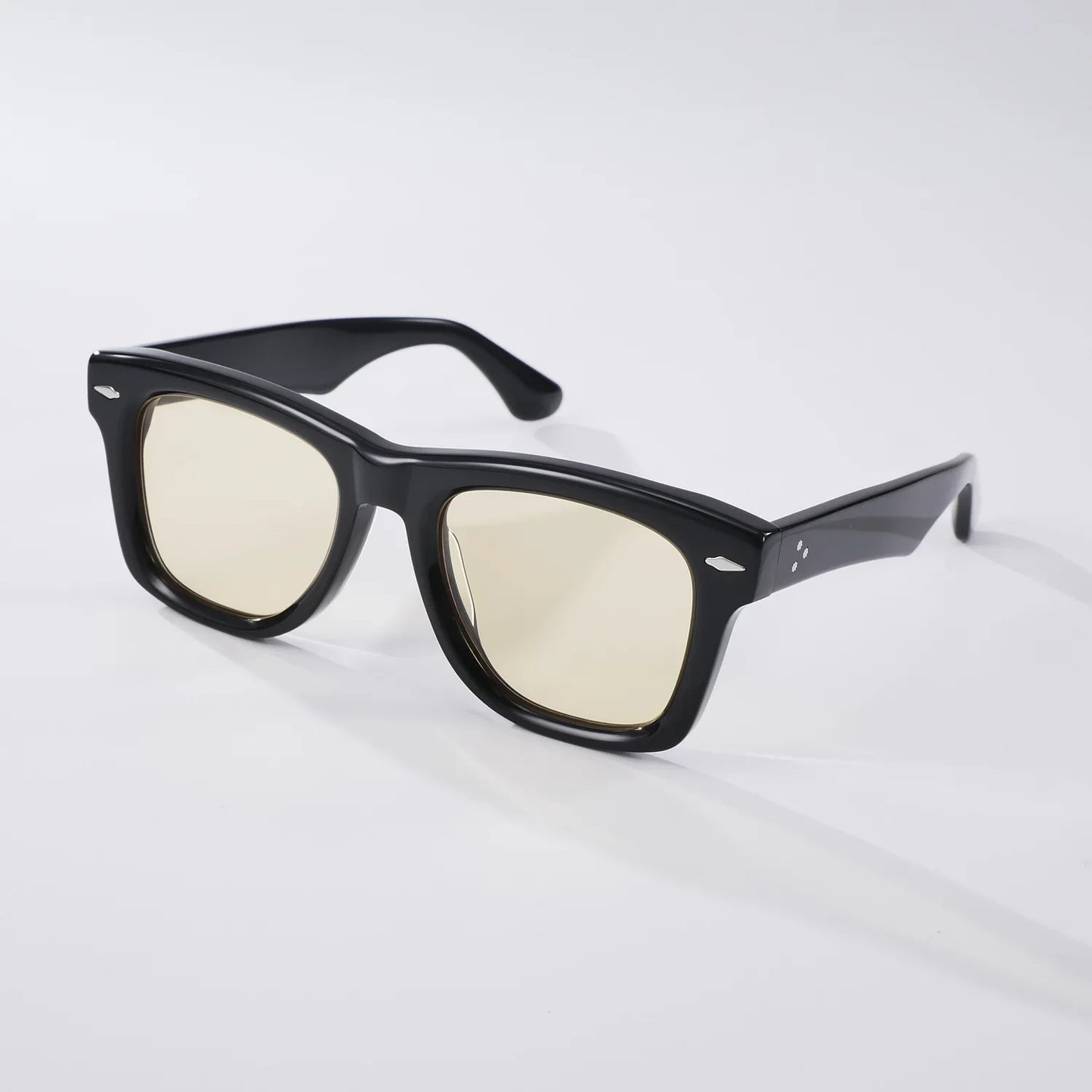 Fashion High Quality Handmade Acetate Man Square Sunglasses Outdoors UV Protection Women SUN GLASSES Support Prescription Lenses