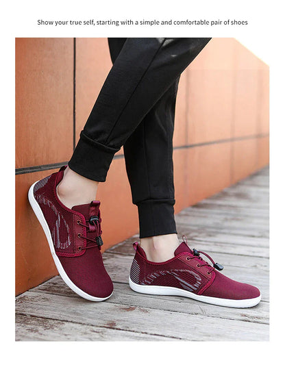 New Unisex Wider Shoes Breathable Mesh Men Barefoot Wide-toed Shoes Brand Flats Soft Zero Drop Sole Wider Toe Sneakes Large Size