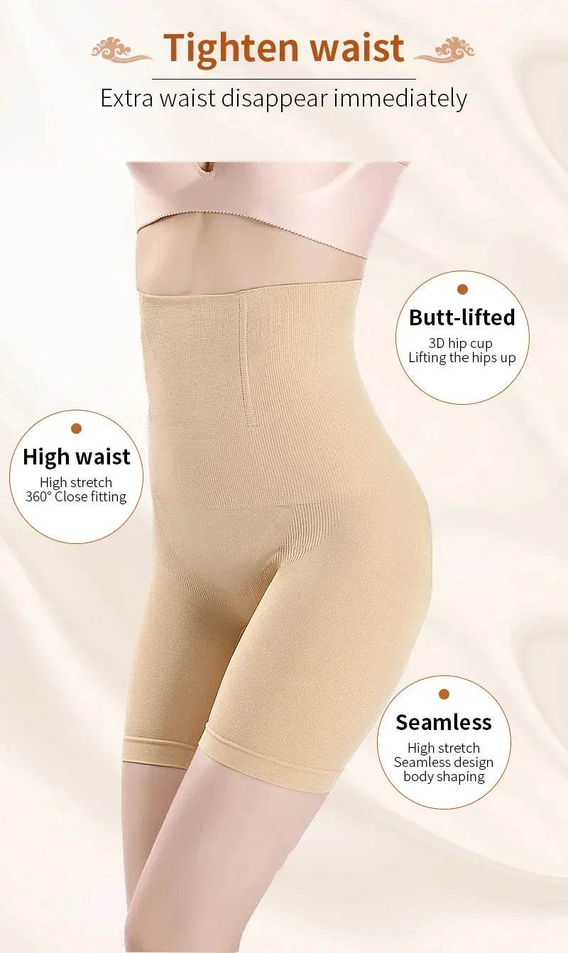 High Waist Trainer Panties Shapewear for Women Tummy Control Hip Butt Lifter Shorts Slimming Sheath Thigh Trimmer Body Shaper