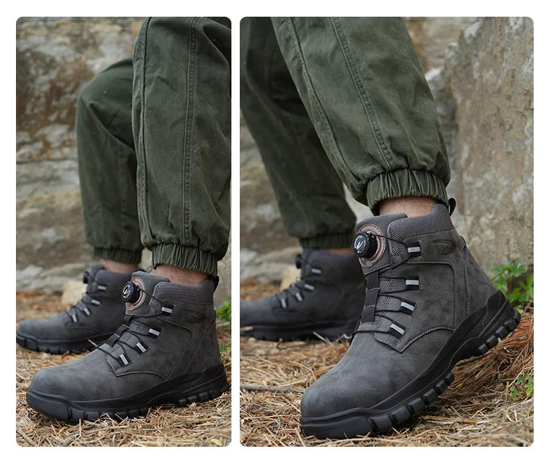 Work Safety Boots Men Waterproof Security Boots lightweight Industrial Steel Toe Work Shoes Protective Men Safety Shoes Size 48