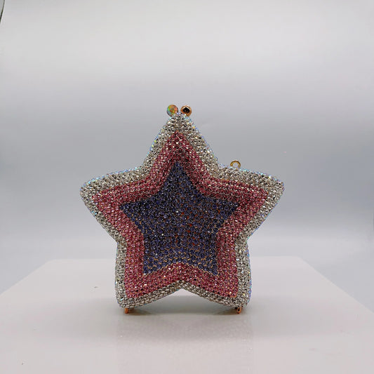 New Star Diamond Dinner Bag Foreign Trade Banquet Diamond Hand Bag Women's Bag Starr Lane Stone Crach