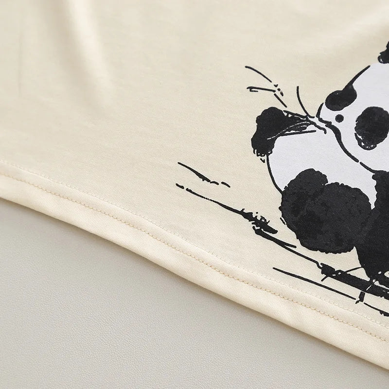 Baby Boys Clothes Sets Baby Summer Casual Panda Print T-shirts + Shorts Suits Outfits Children Boys Cartoon Clothing Sets