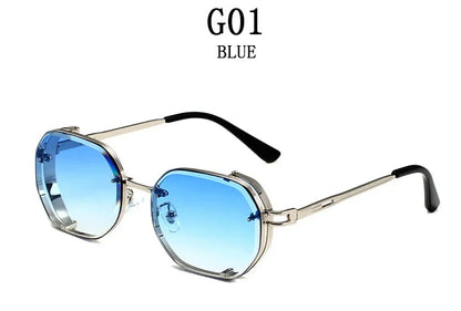Steampunk Sunglasses For Men Punk Retro Sunglasses Women Trendy Vintage Fashion GlassesLuxe Gafas De Sol Hombre Zonnebril Heren
