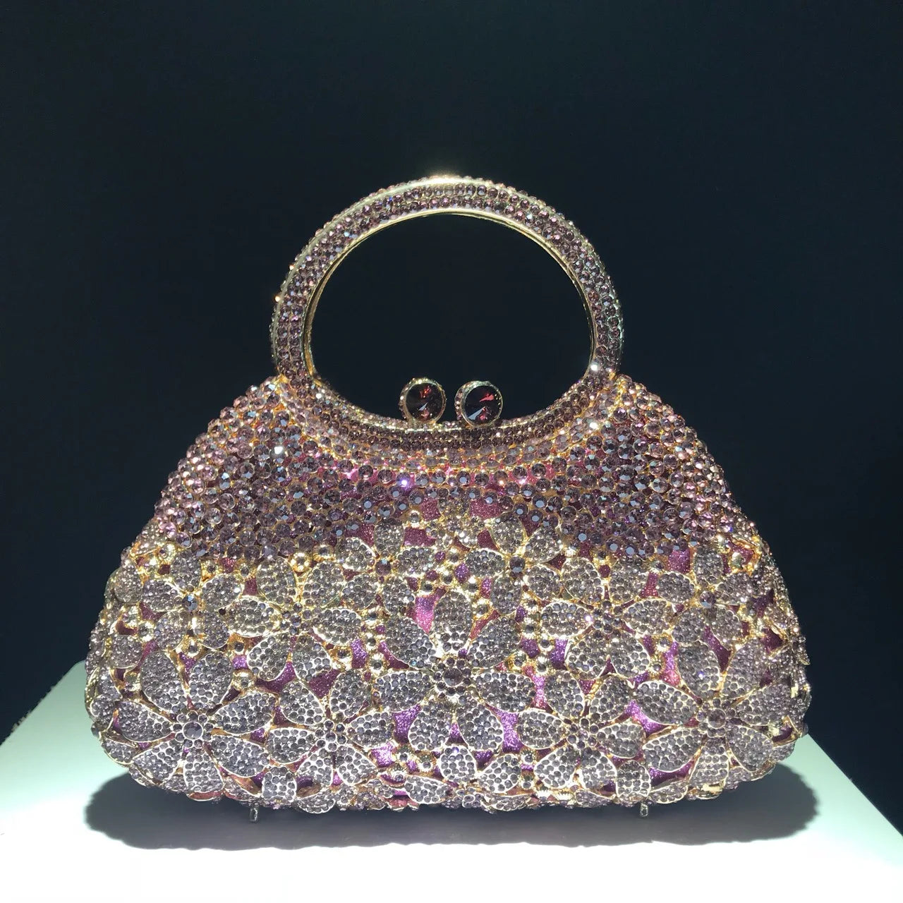 Daisy Flower Rhinestone Tote Bag Crystal Women Evening Bags Luxury Designer Party Banquet Clutch Purse Fashion Diamone Handbag
