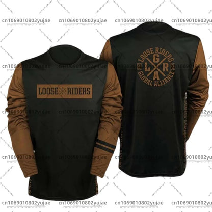 2025 newcomer motorcycle riding jerseys Loose rider shirt DH off-road motorcycle breathable sports T-shirt
