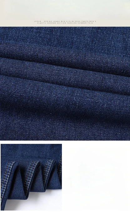 Men's Fleece Lined Thicken Jeans Winter Warm Stretch Slim Fit Denim Pants Comfortable Soft Trousers for Daily Work Wear Clothing