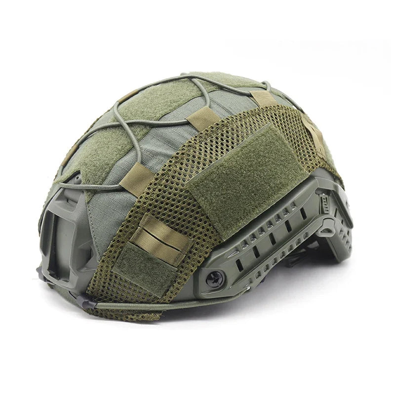 BOOIU Tactical Helmet Cover Cloth for Airsoft Fast Helmet with Velcro Hunting CS Camo Safety Helmet Cloth-Without Sport Helmet