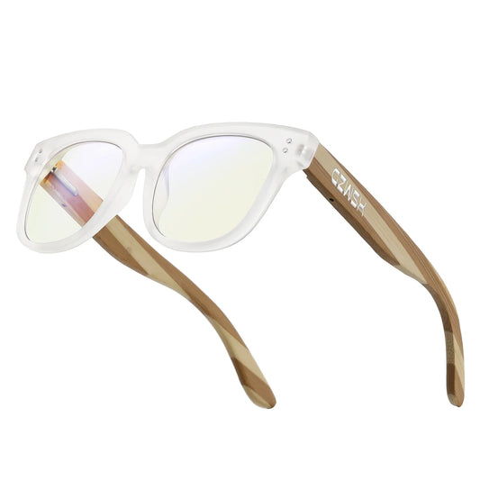Bamboo wooden Reading glasses,playing game Men's glasses Vintage wooden anti-blue glasses fashion Discoloration Paper box