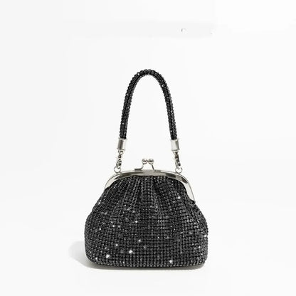 Fashion Rhinestones Evening Bag Portable Clutch Bag Casual Mini Purse Crystal Handbags Party for Women