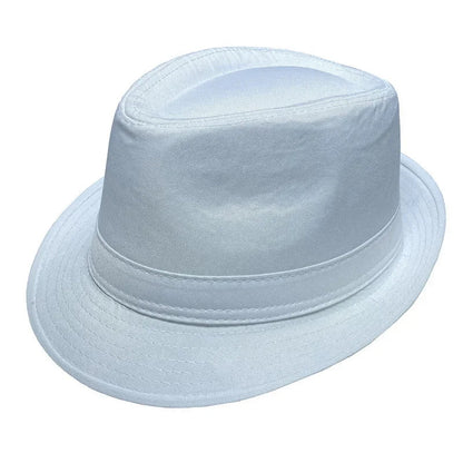 Summer Solid Bright Color Sun Hat British Jazz Hat Top Hat Men's Top Hat Winter Middle-aged and Elderly Jazz Warm Hat Fedora Hat