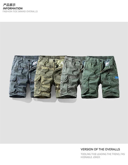 Sports Outdoor Casual Breathable Straight Leg 5 Inch Street Short Pants Men's New Summer Trend Brand Wide Loose Cargo Shorts