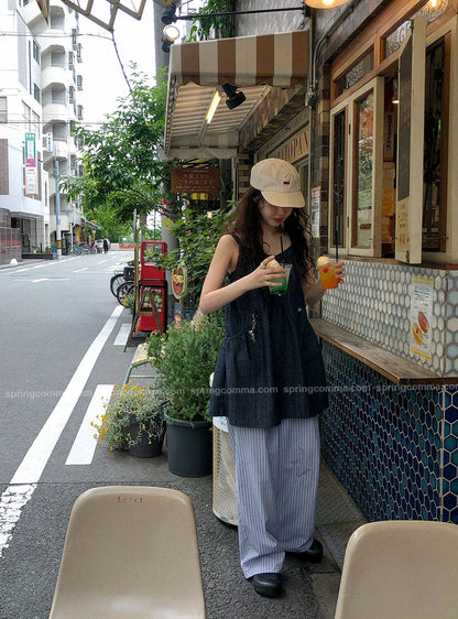 Korean Sle ort Denim Overalls Women's Faionable Summer Dr Vest Dr No Brand Commute Sle 00% Other Material