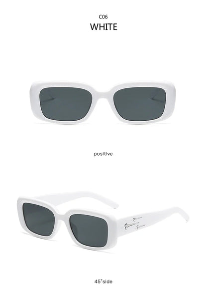 Cycling Retro Y2K Style Small Square Sunglasses Women kitten Eye Sunglasses Fashion Colorful Mirror Goggles Punk Suns Glasses