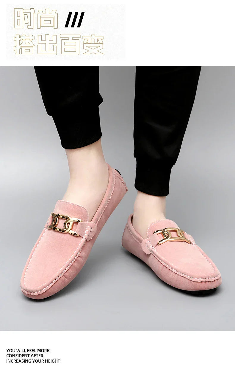 2025 New Handmade Beanie Shoes Men's Soft Sole Slip-On Casual Lazy Shoes Breathable Trbottomy Easiest for Match Large Size