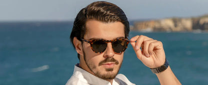 Vintage Round Polarized Sunglasses for Men Women UV400 Protection Sun Glasses