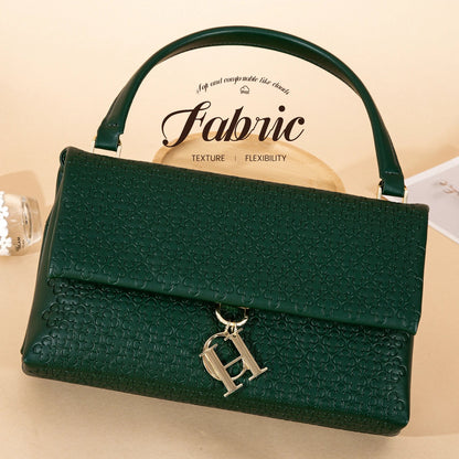Metal Accessories Solid Color Elegant Simplicity Women's Shoulder Bag Unique Fashion Printed Women's Handbag
