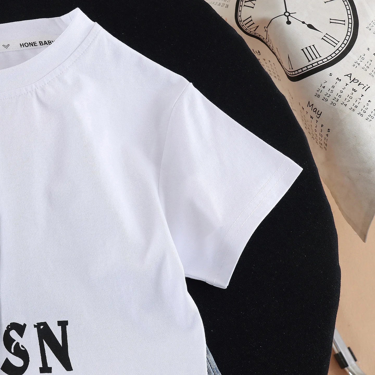 New Summer Fashion Baby Boys Clothes Suit ChildrenPocket Patch T-shirt+ Denim Shorts 2Pcs/Set Toddler Clothing Kids Tracksuits