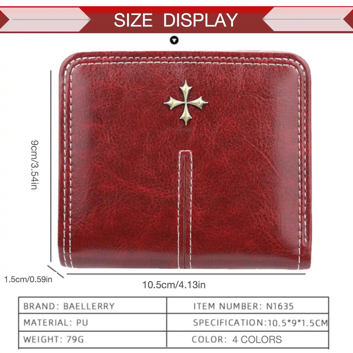 Portefeuille court en PU ciré huilé pour femmes, porte-monnaie multi-cartes avec fermeture éclair, sac tout-en-un