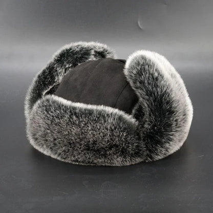 Winter Plush Bomber Hats for Women Men Imitation Faux Fur Russian Ushanka Cap Northeast Cap Unisex Warm Snow Bonnet Earflap Hats