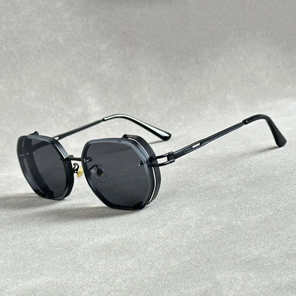 Punk Sunglasses For Men Vintage Steampunk Sunglasses Women Trendy Luxe Square Fashion Glasses Dropshipping Gafas De Sol Hombre