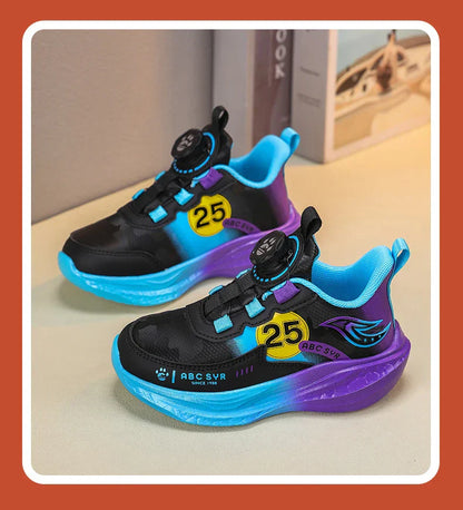Children‘s Breathable Basketball Shoes Non-slip Sports Training Shoes Outdoor Lace-up Boys Girls Jogging Sneakers Athletic Shoes