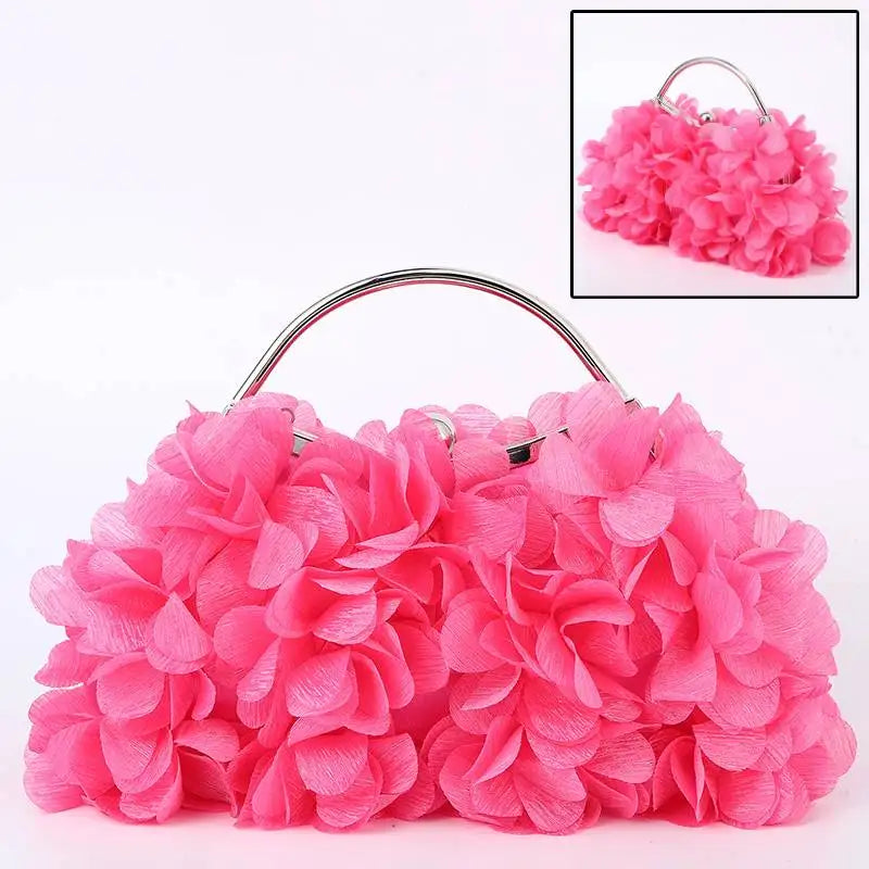 Flower Dinner Purse Designer Floral Chain Crossbody Bride Handbag Clutches Woman Petal Evening Party Clutch Wedding Dress Bag