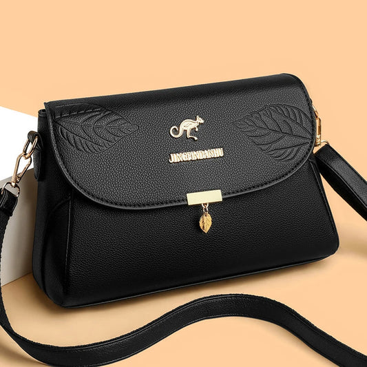 Women's Luxury Designer Small Handbag Fashion High Quality PU Leather Femael Daily Soild Color Vintage Crossbody Messegner Bags
