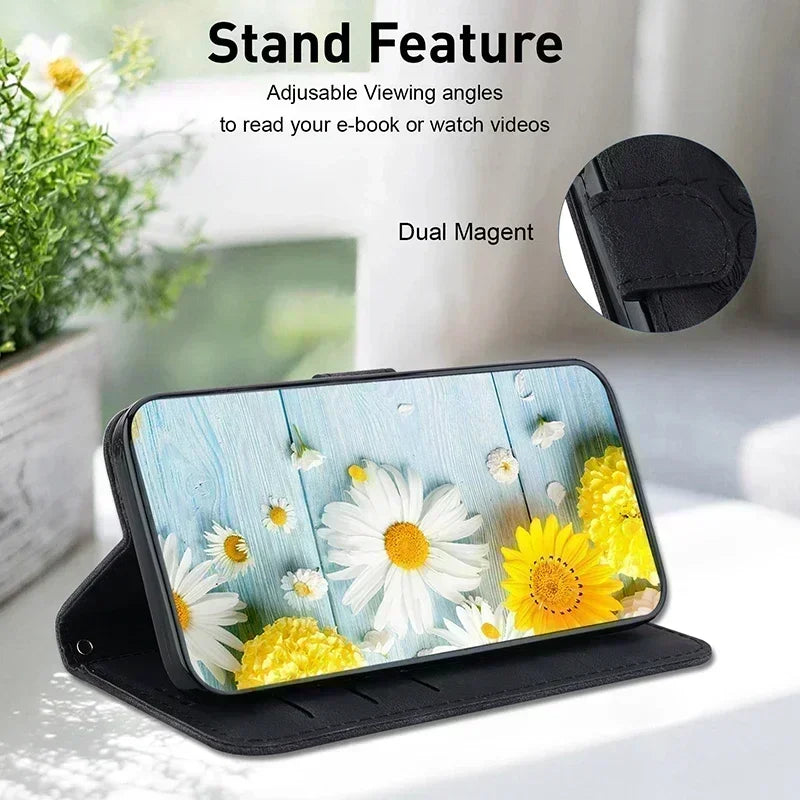 Leather Phone Case For iphone 15 14 13 12 11 Pro Max XS XR 7 6 6 6s Plus SE SE3 se4 2024 Wallet Lanyard Cover