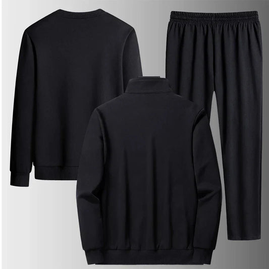 Men Tracksuits 3 Pieces Mens Hoodies and Sweatpants Set Spring and Autumn Tracksuit Unisex Jogging Suit Fashion Brand Mens 8XL