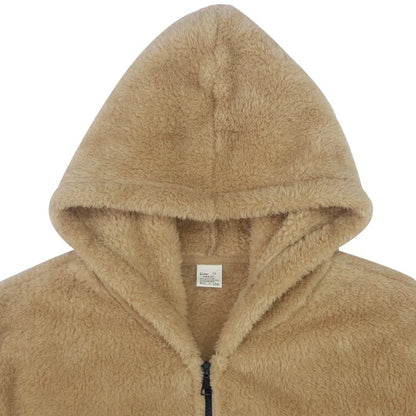 Men's Autumn and Winter Double-Sided Fleece Warm Jacket  Loose Hooded Casual Jacket