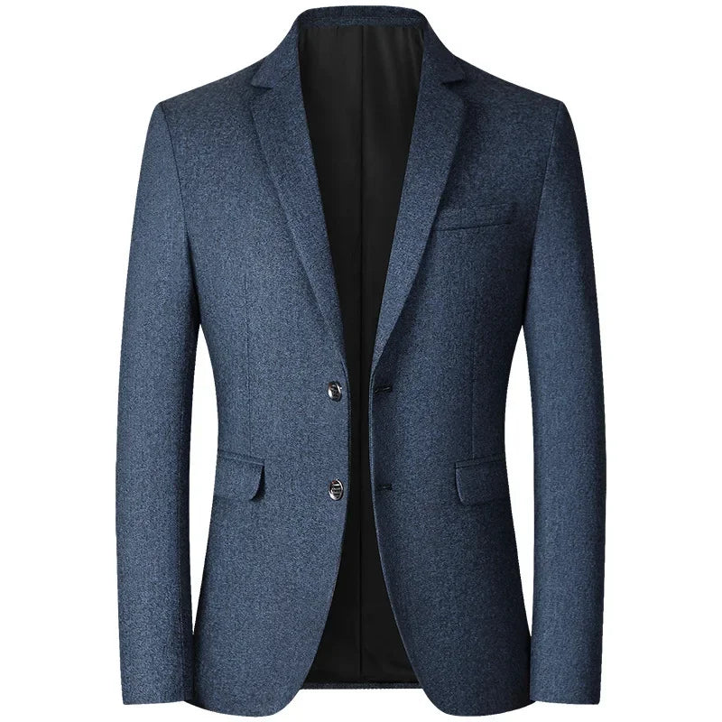 Brand Business Casual Jackets for Men Spring and Autumn Solid Color Turn-Down Collar Suits Blazer 2026 Wedding Blazer Men