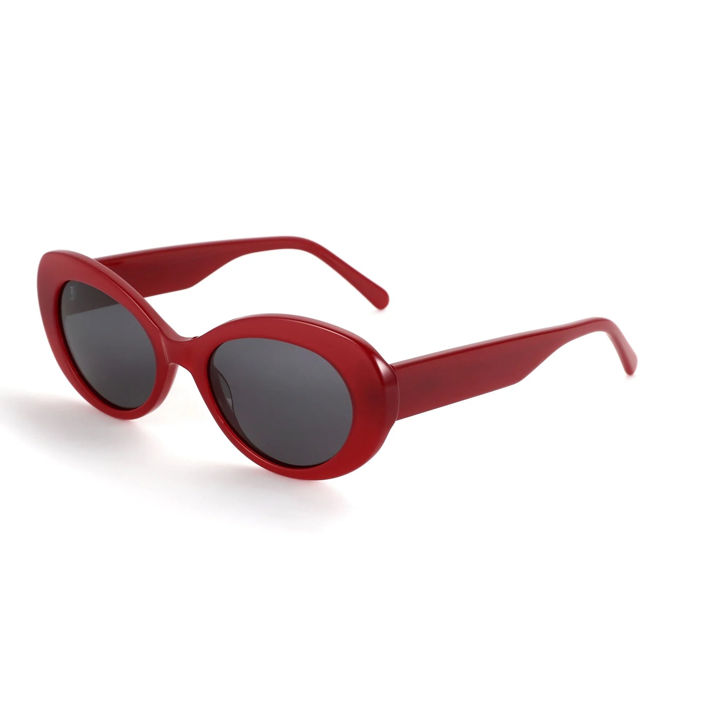 Handmade Acetate Oval Polarized Sunglasses Women Thick Frame UV400 Protection Sun Glasses for Ladies Shopping Gift