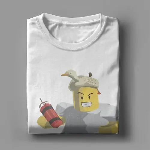 Shedletsky Blame John Forsaken Gaming T Shirts Meme 100% Cotton Tops Men Women Short Sleeve Tee Shirt Graphic Printed T-Shirts