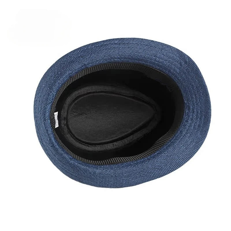 Spring and Summer Patchwork Men's Jazz Hat  Unisex Fashionable Fedoras Hat for Women