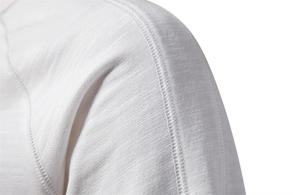 2024 New Spring Cotton Blend Sweatshirt for Men Casual Sport Design Round Neck Pullover Men