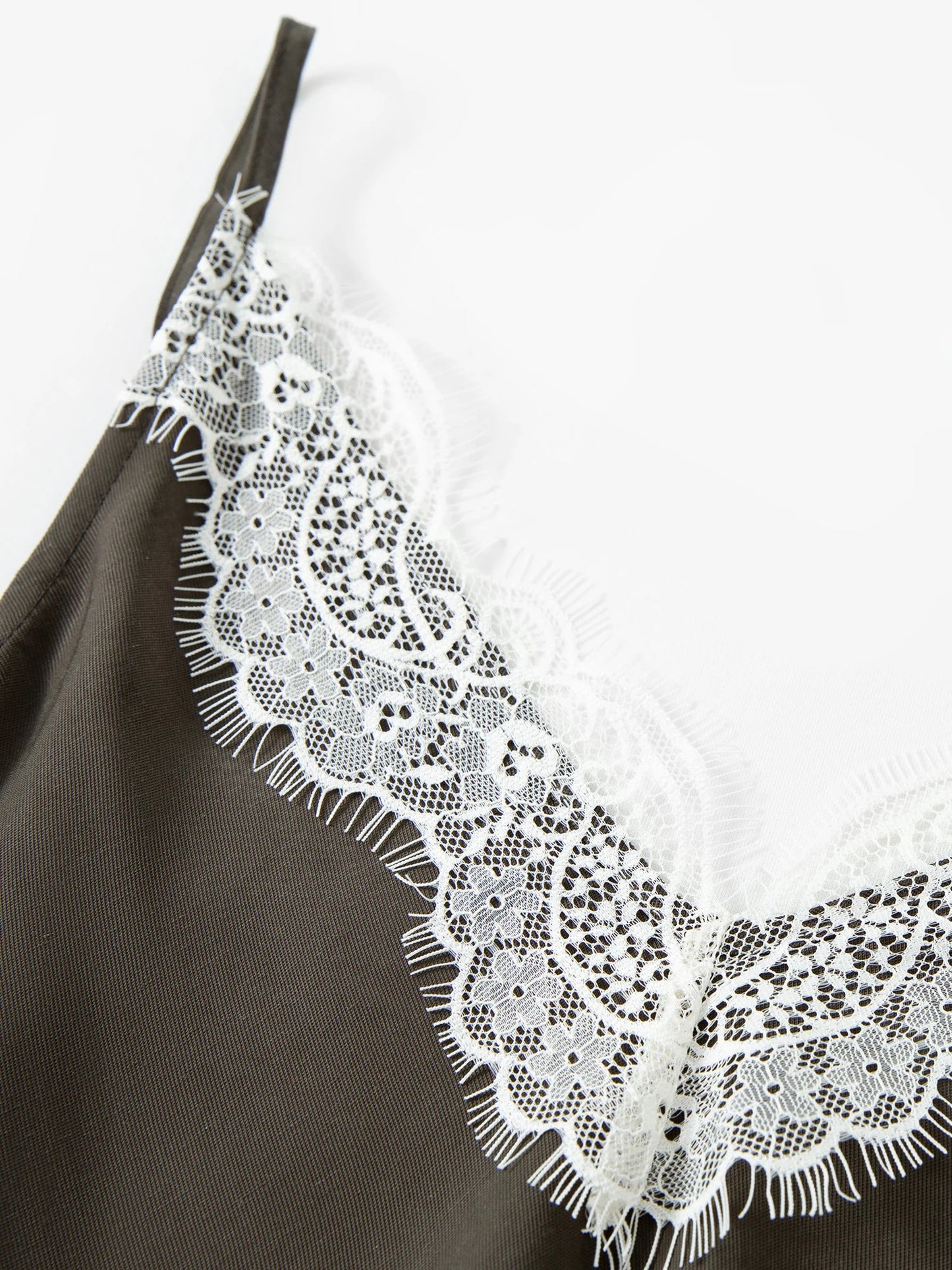 Summer Women's Lace Trim Linen Blend Camisole, Waist-Cinching Layering Top for Romantic Everyday Chic Style