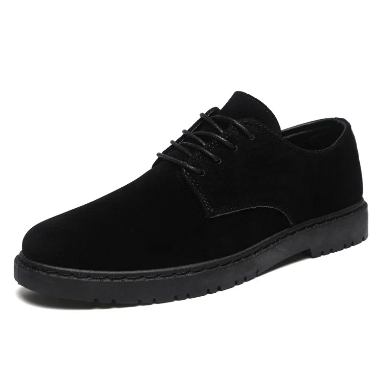Luxury Brand Mens Casual Shoes Black Men Leather Shoes Fashion Lace Up Platform Work Shoes Wedding Formal Dress Oxfords Shoes