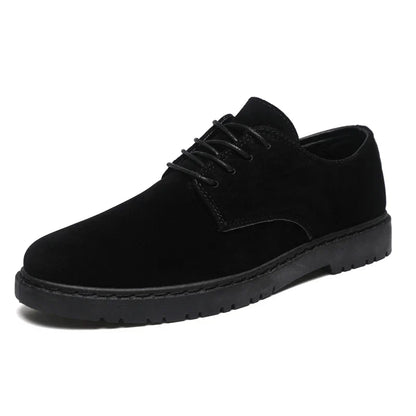 Luxury Brand Mens Casual Shoes Black Men Leather Shoes Fashion Lace Up Platform Work Shoes Wedding Formal Dress Oxfords Shoes