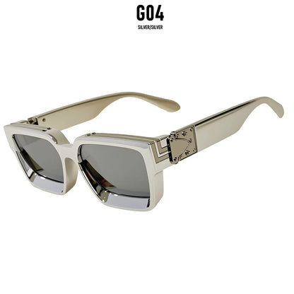 Brand Design Square Sunglass Men Vintage Retro Millionaire Sunglasses Women Thick Frame Fashion Glasses Dropshipping Gafas De So