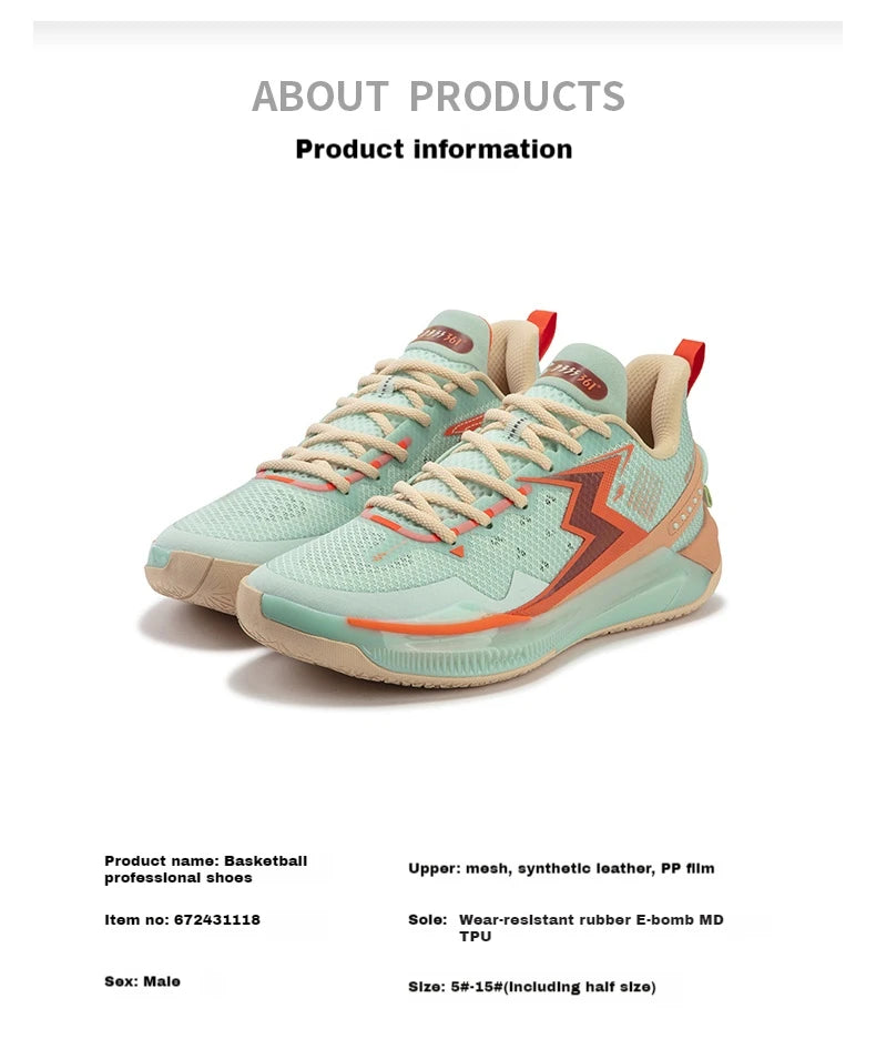 BIG3 5.0 Quick Men Basketball Shoes Cushion Bounce Wearable Breathable Stable Support Comfort Male Sneaker 672431118