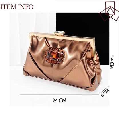 2025 Nigerian Banquet Shoes and Bag Set Fashion Ladies Matching Shoes and Bag High Heels Wedding Party Coffee Color