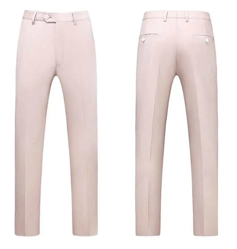 Men's Blue Suit Pants, Red Elegant Man Office Work Pant, Green and Purple Casual Trousers Men 17 Colors Pantalones Hombre