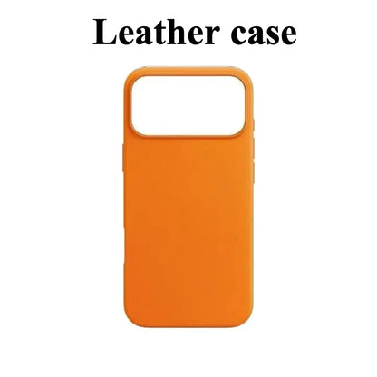 Official Leather Case for MagSafe Wireless Charging Case for IPhone 17 Pro Max Air 16 15 14 13 Pro Max Original Anti-Drop Cover