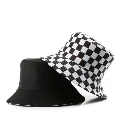 Wholesale New Bob Summer Bucket Hats Reversible Men Ladies Cotton Outdoor Sports Pull Up Fashion Panama Sun Hat Gift Wine Party
