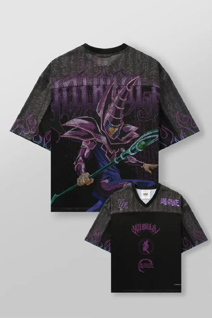New  Big T-shirt Xia Xin American Joint Yu-gi-wang Super Jogger Street Gym Sports Loose Holes Casual Couple Trend Short Sleeves